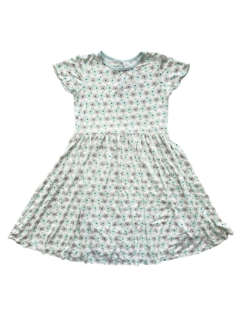 Kickee Pants Bamboo Floral Flutter Sleeve Twirl Dress Size S(6/8)